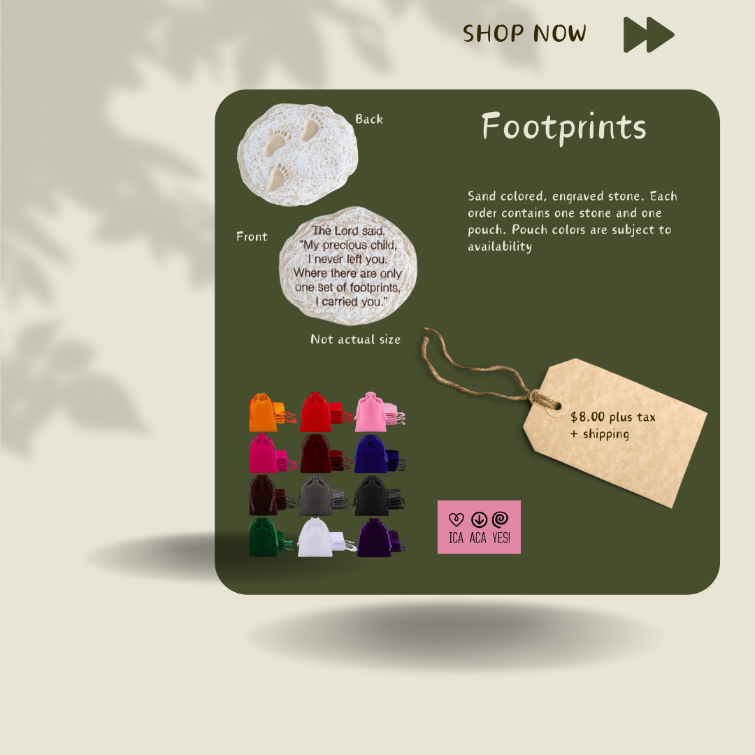Footprints Stone