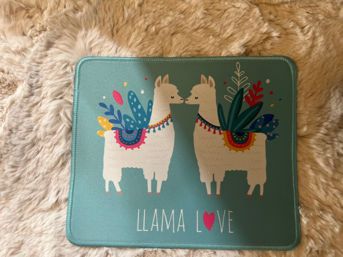 Llama Love Mouse Pad