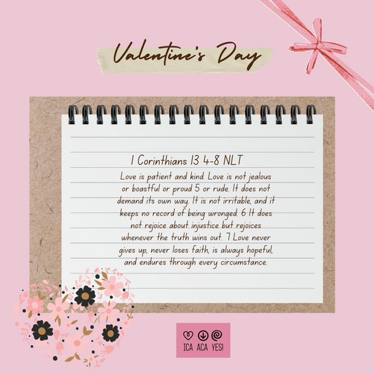 Valentine's Day 1 Corinthians 13 3-7 NLT